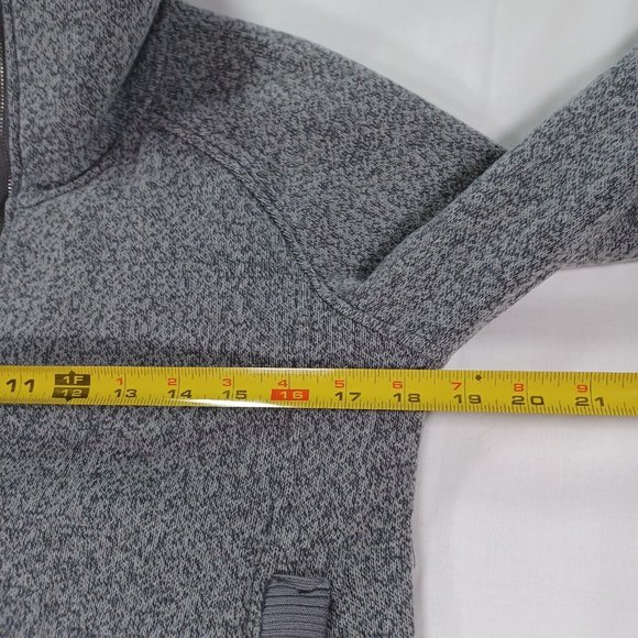 Woolrich Women's Size Medium Full Zip Fleece Jacket Coat Gray Collared Soft - Picture 10 of 11